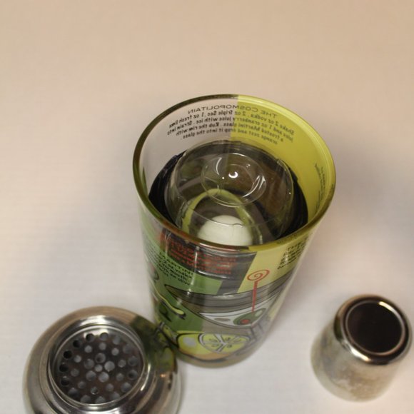 VTG 1950s glass and silver martini cocktail mixer retro - Picture 9 of 9